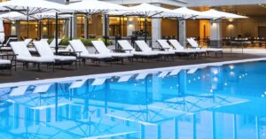 Paraflex wall mounted umbrella Lotte Legend hotel Vietnam5LR